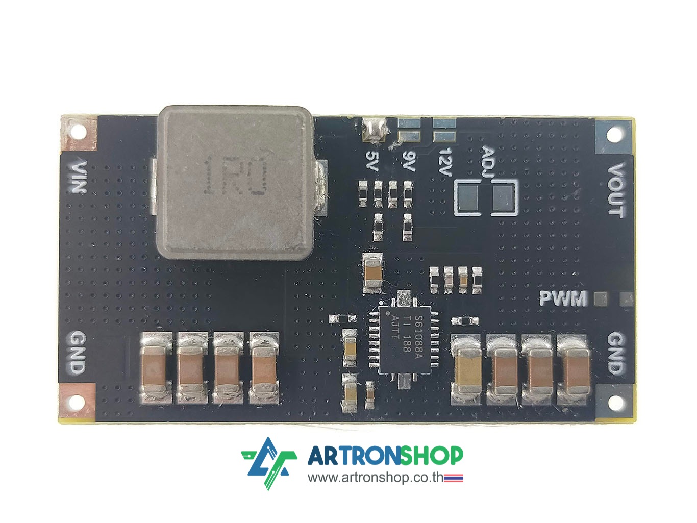 TPS61088 5V Step-Up โมดูลเพิ่มแรงดัน 5V 10A