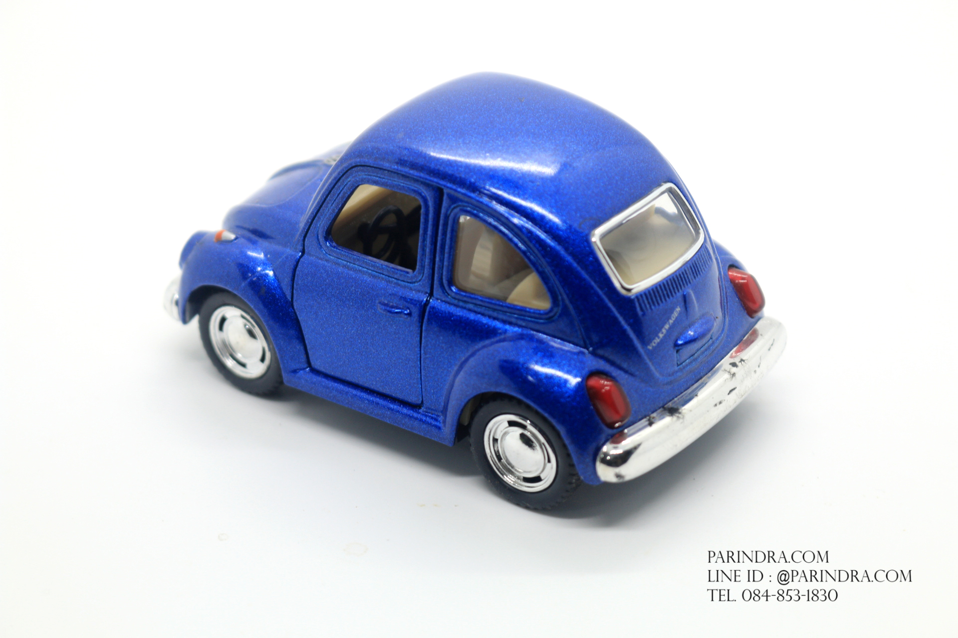 โมเดลรถเหล็ก รถเต่า Volkswagen 1967 ย่อส่วน Short Body สีน้ำเงิน