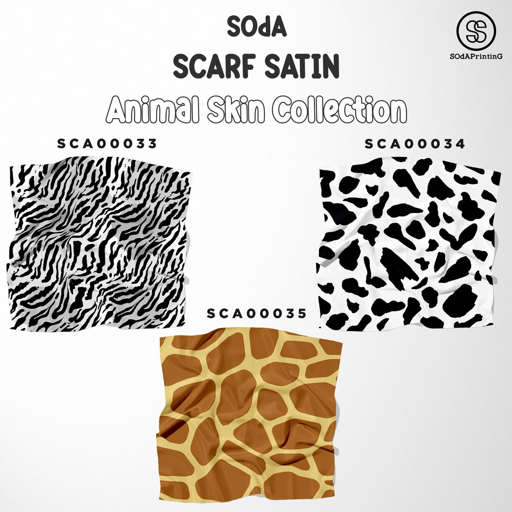 ผ้าพันคอ Animal Skin Collection I รหัส SCA00033-SCA00038 #ผ้าพันคอ #SOdAPrintinG