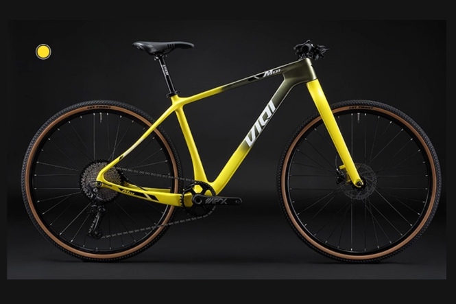 VIQI M01-RS จักรยานเสือภูเขาคาร์บอนไฟเบอร์ | Shimano Deore 12 สปีด | ล้อ 27.5” / 29” | สีทอง-เขียว-ดำ