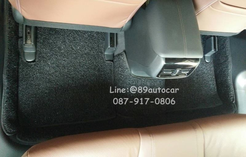 ขายพรมปูพื้นรถยนต์เข้ารูป Honda Accord Hybrid 2016 ไวนิลสีดำขอบดำ