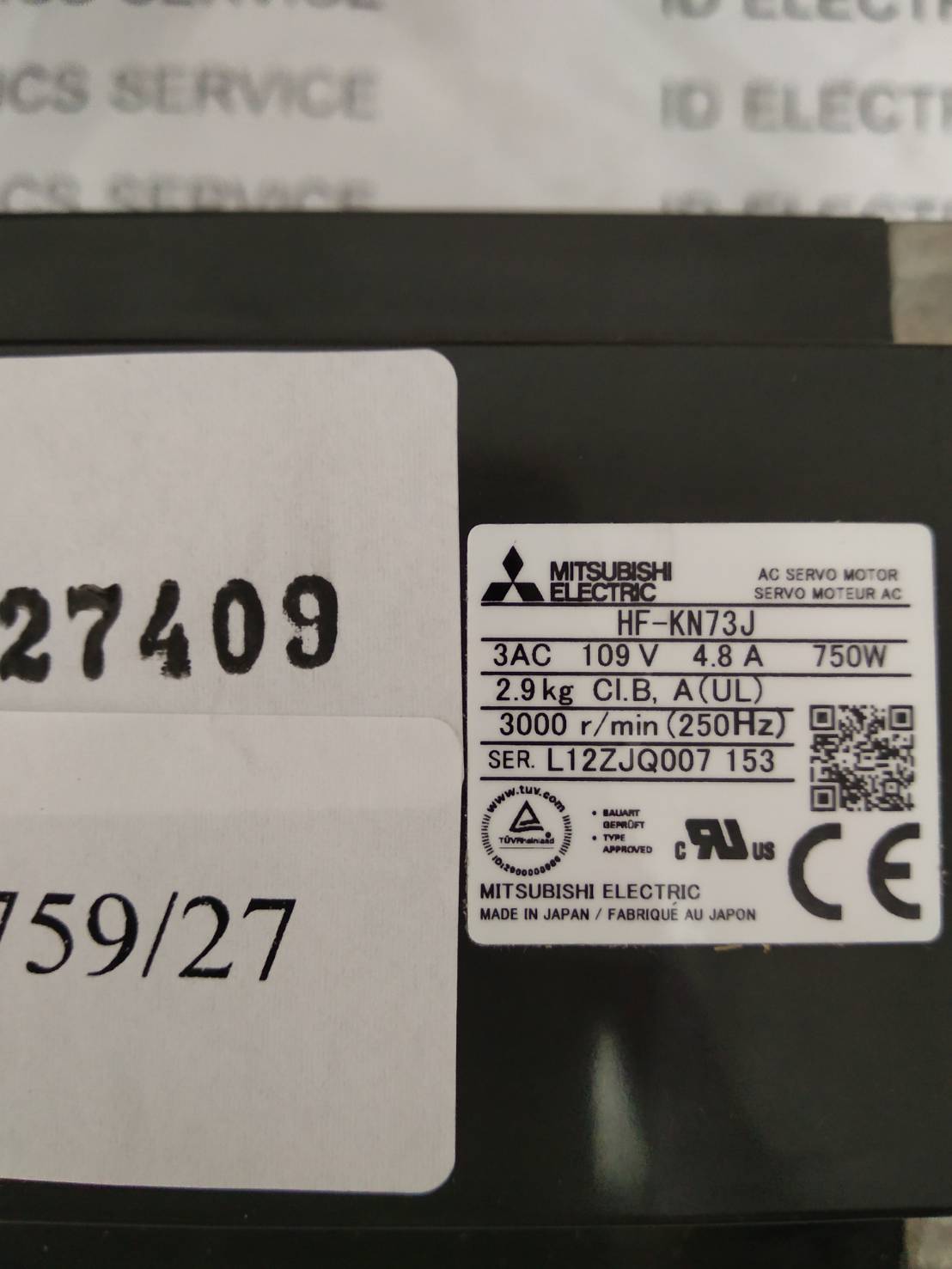 HF-KN73J SERVO MOTOR " MITSUBISHI "