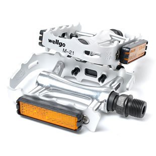 บันไดอลู MTB แกนใหญ่ Wellgo M-21 BALL bearing pedal