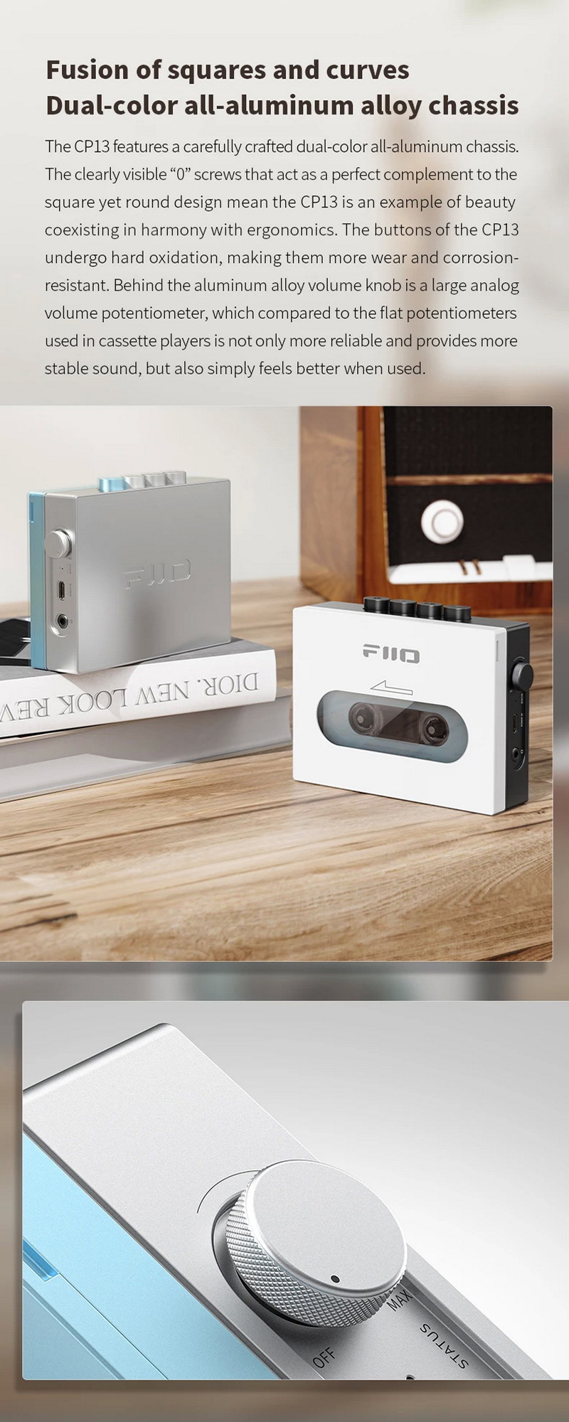 FiiO CP13 เครื่องเล่นเทปคาสเซ็ทพกพาสไตล์ RETRO (ซาวด์อะเบาท์) คุณภาพสูง