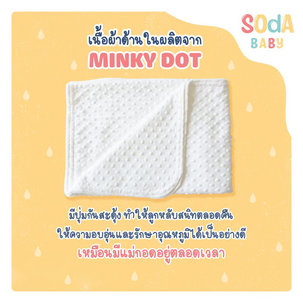 ผ้าห่มเด็ก ใส่ชื่อได้ ลาย Bear Space 3 🚀 Baby Bear Collection 🧸 รหัส CKA00212 #ผ้าห่ม #SOdAbaby
