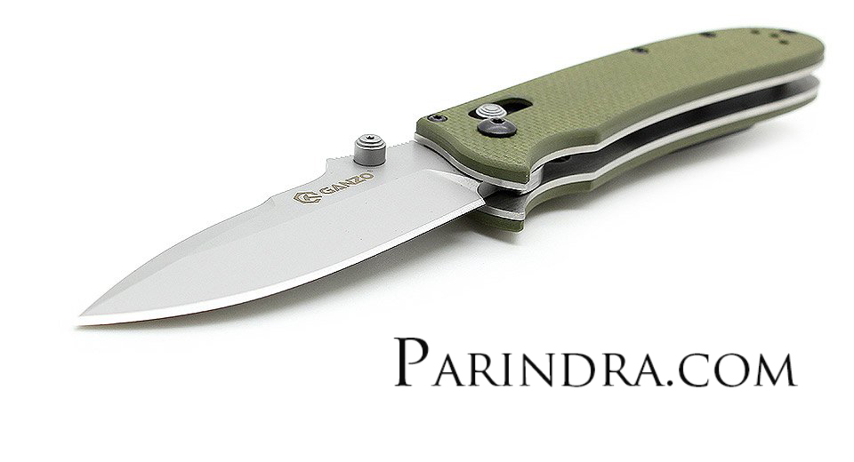 มีดพับ Ganzo รุ่น G704-GR สีเขียวทหารบก ของแท้ 100%
