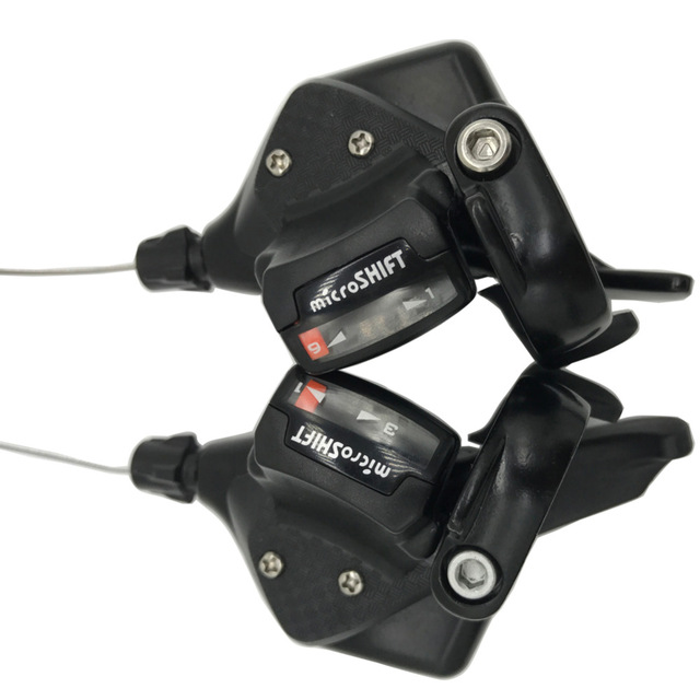 มือเกียร์รุ่นแยก Microshift , TS70-7/8/9 (3X7/8/9) Speed Shifters (มีสายใน ไม่มีปลอก)