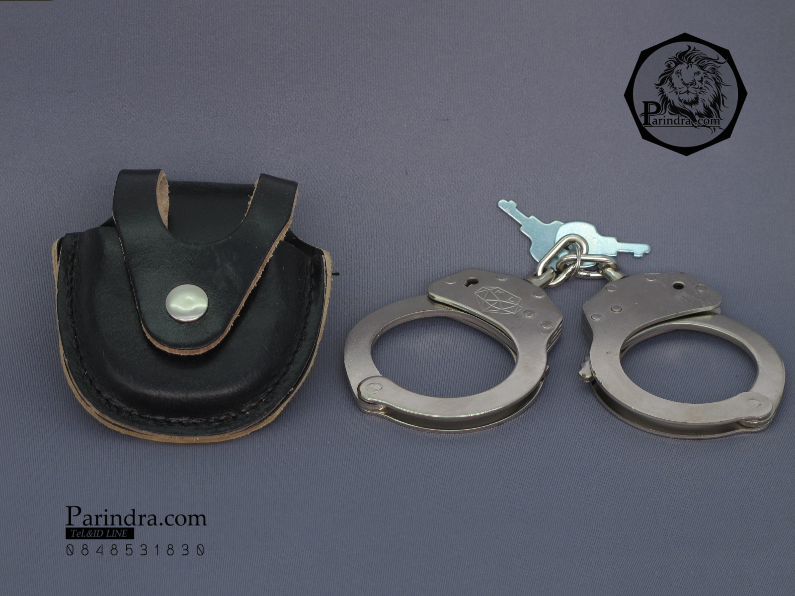 กุญแจมือรักษาความปลอดภัย อย่างดี ทนทาน พร้อมซองหนังพกพา