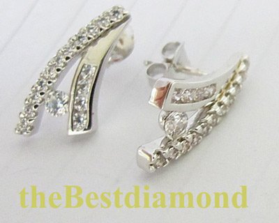 ===BE821RD+++ต่างหู A Style +++ต่างหูเพชร cz รูป A สวย เริ่ด เปรี้ยว ไฮโซ ดูดีมากๆๆค่ะ ใส่ได้ทุกโอกาส งานสวยเริ่ดมากๆๆๆ