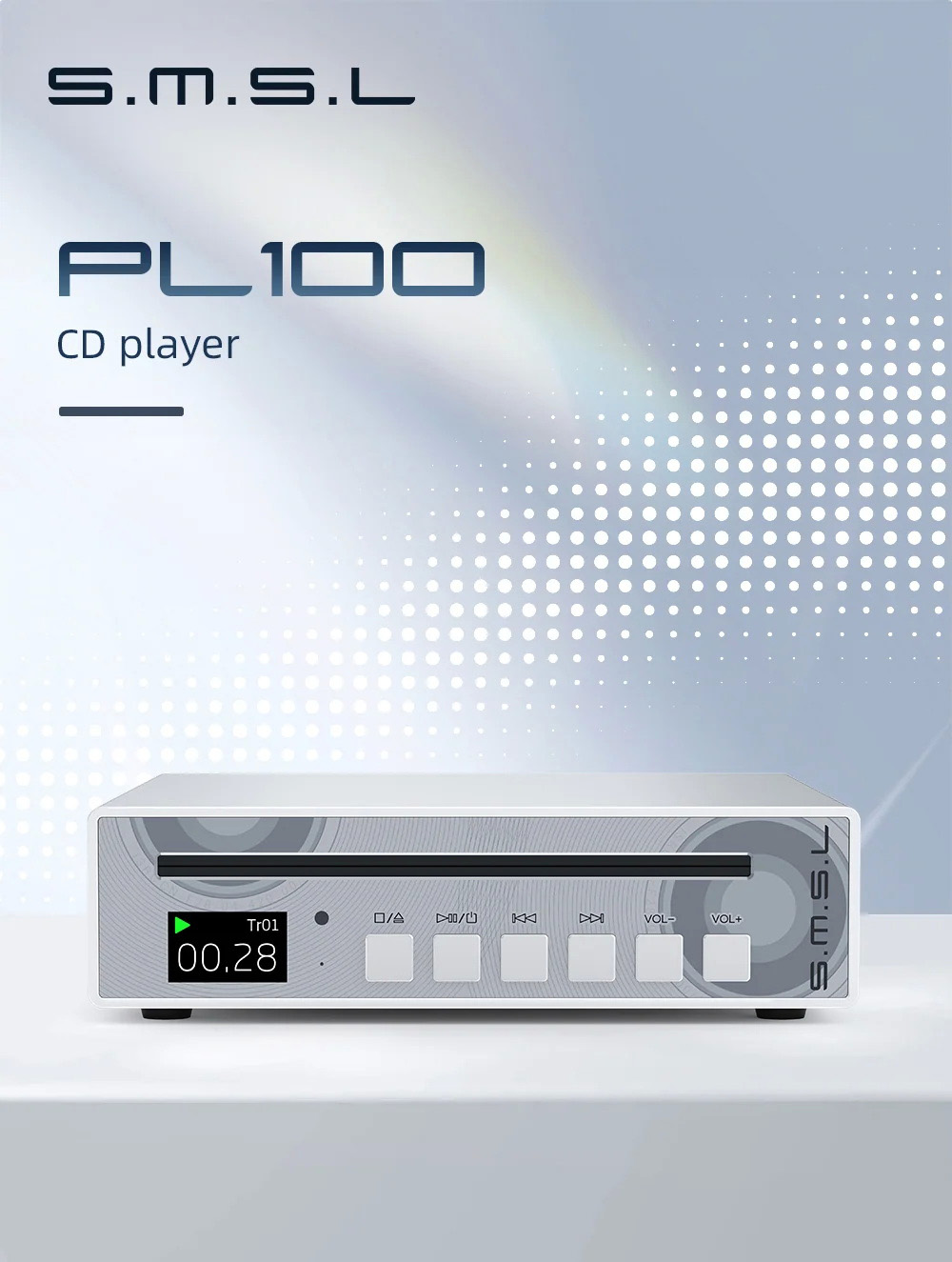 SMSL PL100 เครื่องเล่น CD ชิป DAC Cirrus Logic CS43131 ประกันศูนย์ไทย