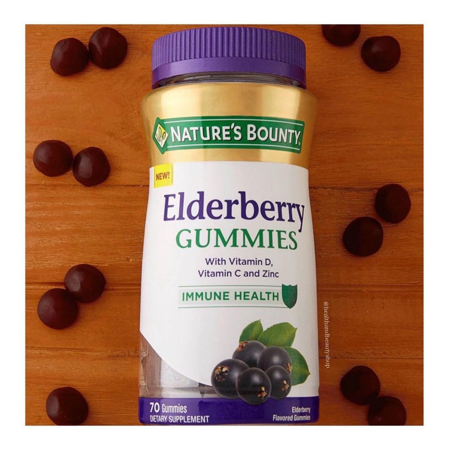 Nature's Bounty Elderberry Gummies 100 mg 70 Gummies