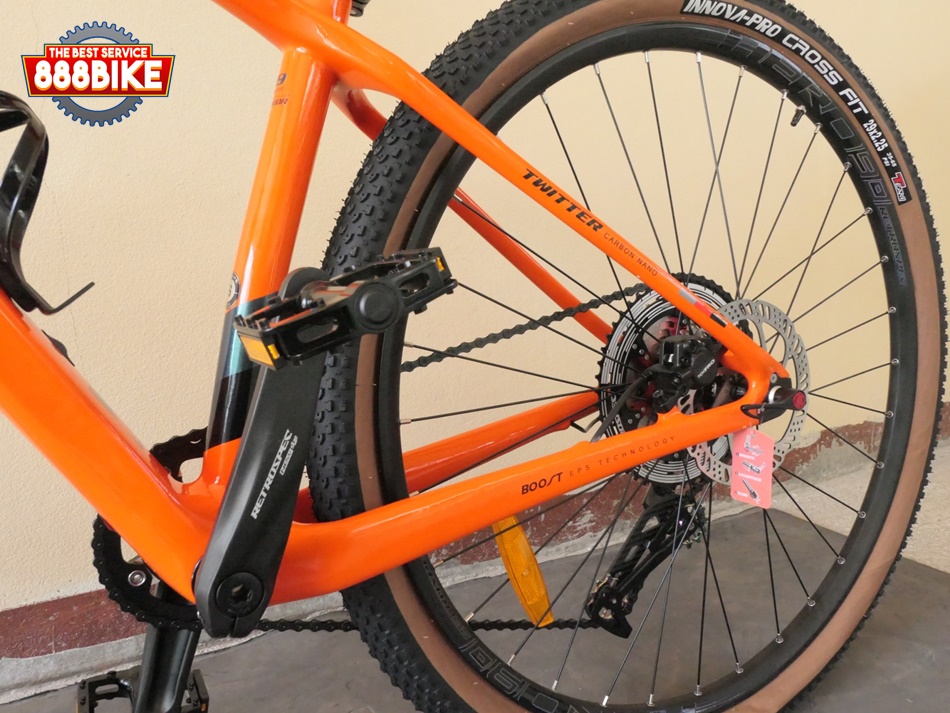 จักรยานเสือภูเขา TWITTER WARRIOR Pro RS13 BOOST148 เฟรมคาร์บอน เกียร์ Retrospec 1*13สปีด, โช๊คลม ล้อ 29er, TWITTER MY2022
