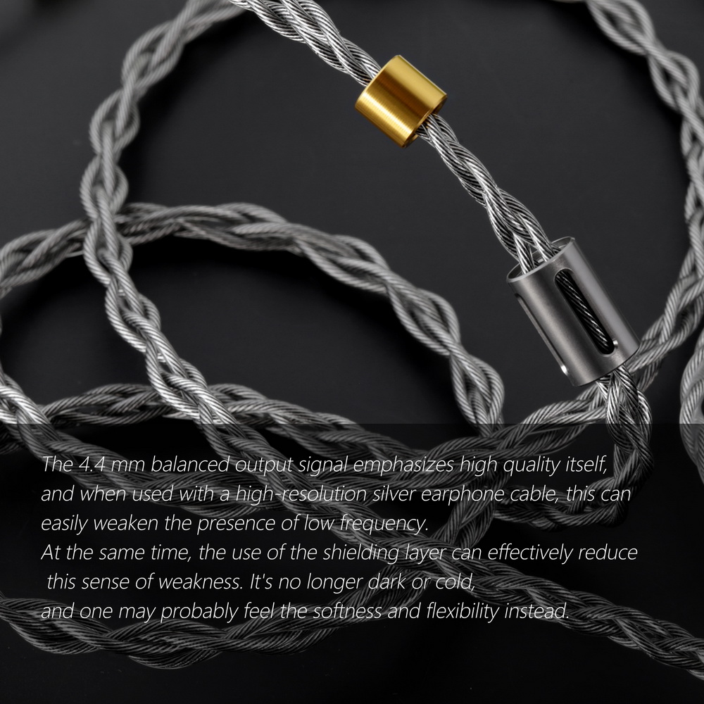 DD BC130A สายอัพเกรดหูฟัง ขั้ว 2 พิน 0.78 แจ็ค 4.4 Balanced