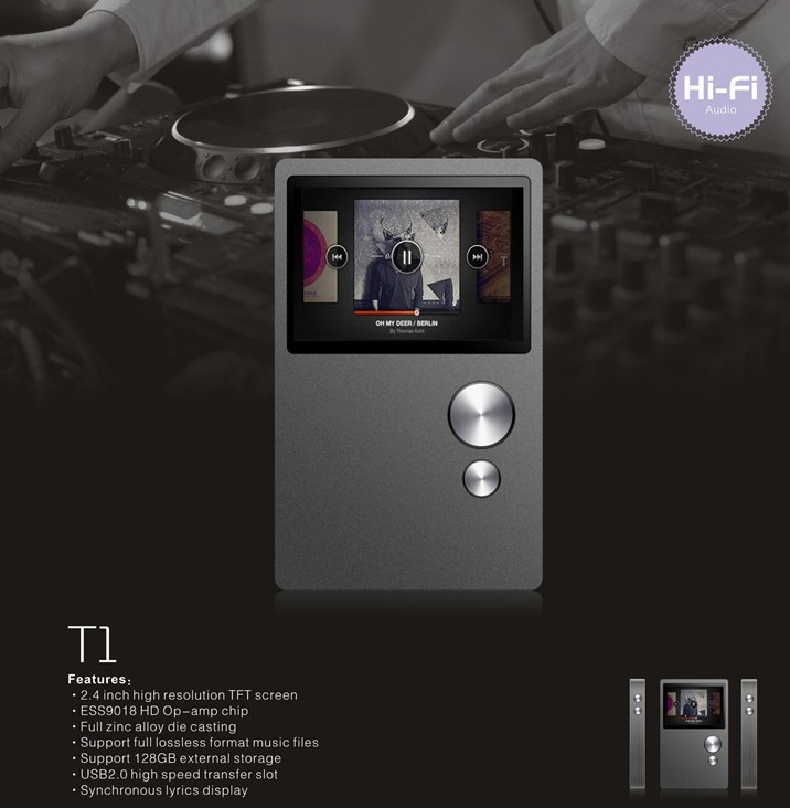 Benjie T1 เครื่องเล่นเพลงพกพา Hi-End ใช้ชิป Sabre ESS ES9018K2M ซึ่งอยู่ในเครื่องเล่นเพลงราคาแพง