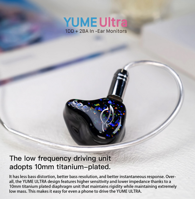 Seeaudio Yume Ultra หูฟัง Hybrid 3 ไดรเวอร์ 2BA+1DD ประกันศูนย์ไทย
