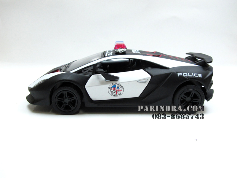 โมเดลเหล็กรถตำรวจ Lamborghini Sesto Elemento โฉบเฉี่ยวในพลังรถ Sport