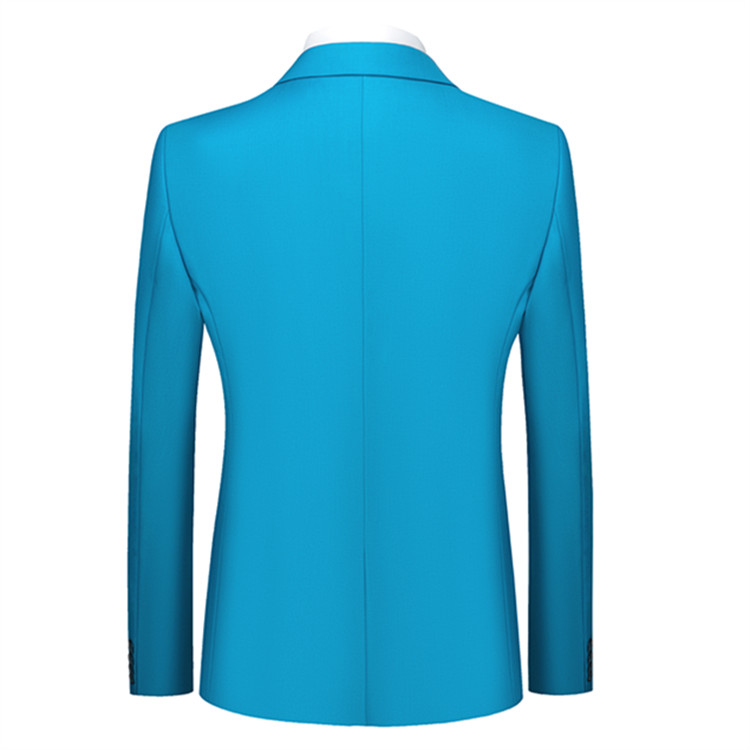 Pre-order เสื้อสูทชาย สีฟ้า ทรงสลิม สไตล์เกาหลี