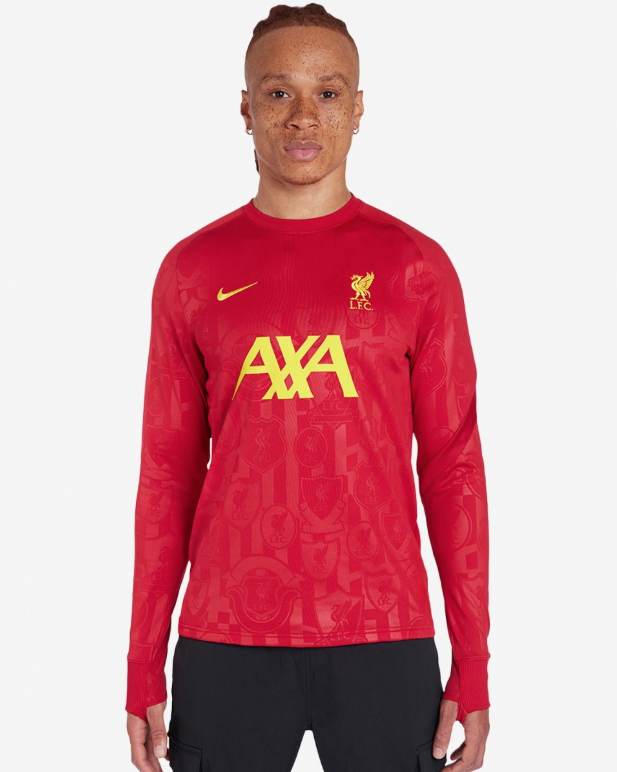 เสื้อเทรนนิ่งลิเวอร์พูล 24/25 Home Pre-Match แขนยาวของแท้