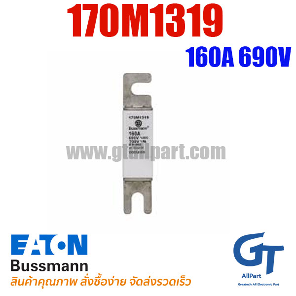 ฟิวส์เฉพาะทาง 170M1319 , 160A 690V , Bussmann / Eaton (โปรดติดต่อเพื่อสอบถามราคาพิเศษ)
