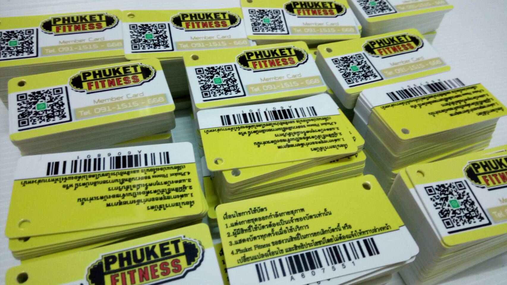 ตัวอย่างการ์ด บัตรสมาชิกใบเล็ก บัตรที่ใส่พวงกุญแจ