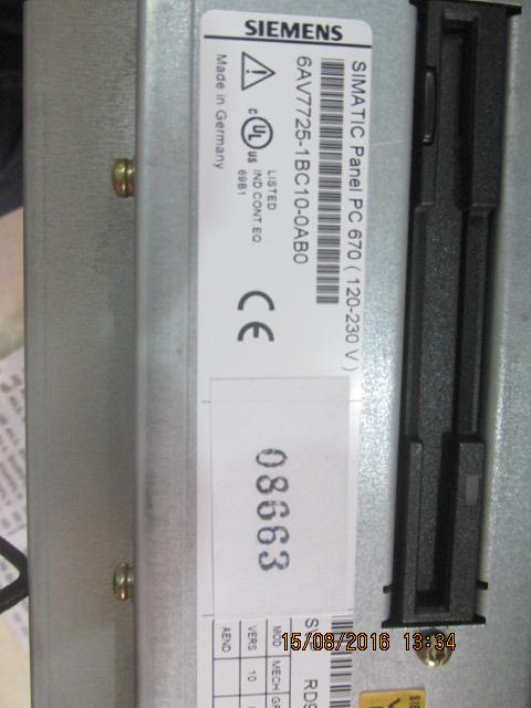 6AV7 725-1BC10-0AB0 HMI " SIEMENS "