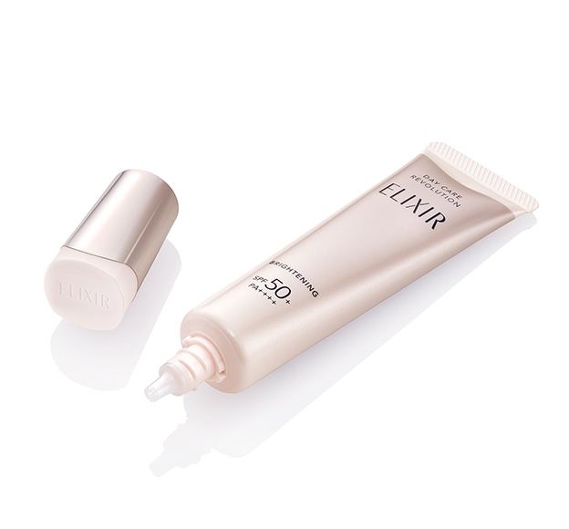 ครีมกันแดด+บำรุง+เบสในหลอดเดียว! ELIXIR DAY CARE REVOLUTION Brightening SPF50+ PA++++ 35grams