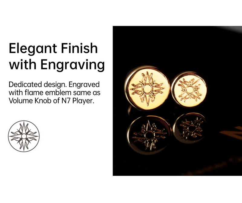 ขาย Cayin P35A+P44A ปลั๊กกันฝุ่นชุบทองสำหรับปิดช่องหูฟังเครื่องเล่นเพลงพกพา