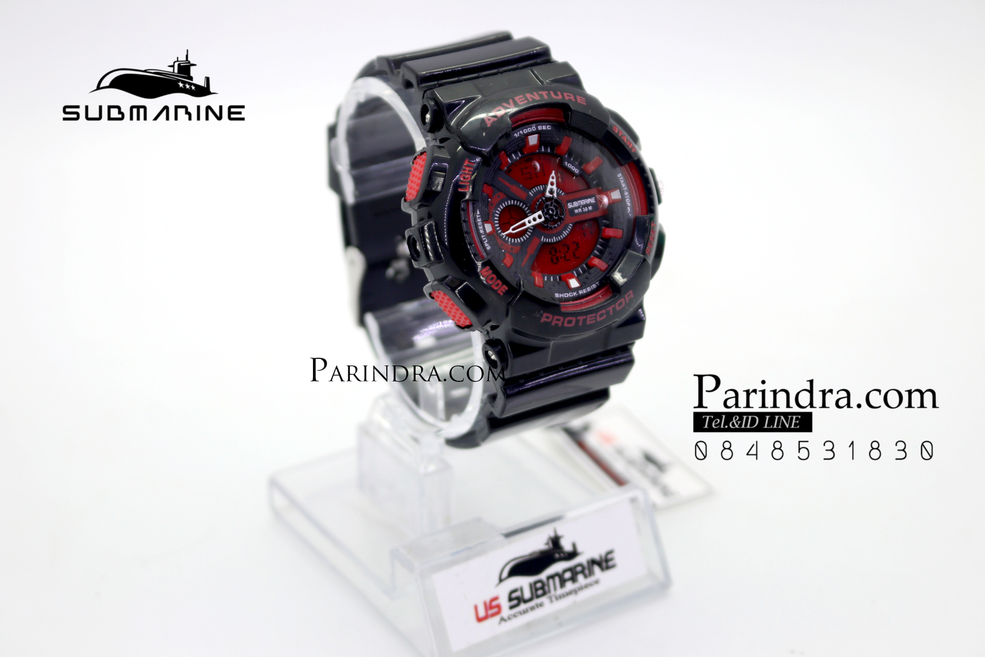 นาฬิกา US submarine Adventure Protector รุ่น TP3163L สีดำ-แดง