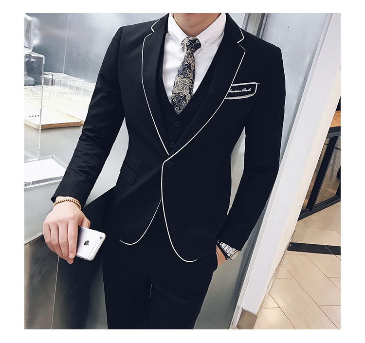 Pre-order ชุดสูทชาย สีดำ เข้ารูป