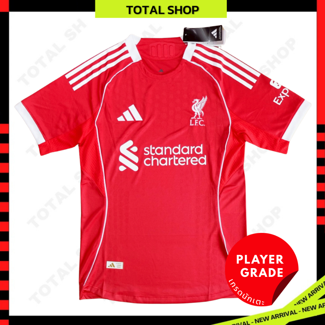 Liverpool 2025/26 Home Jersey Player Grade เสื้อลิเวอร์พูล เหย้า เกรดนักเตะ ฤดูกาลใหม่