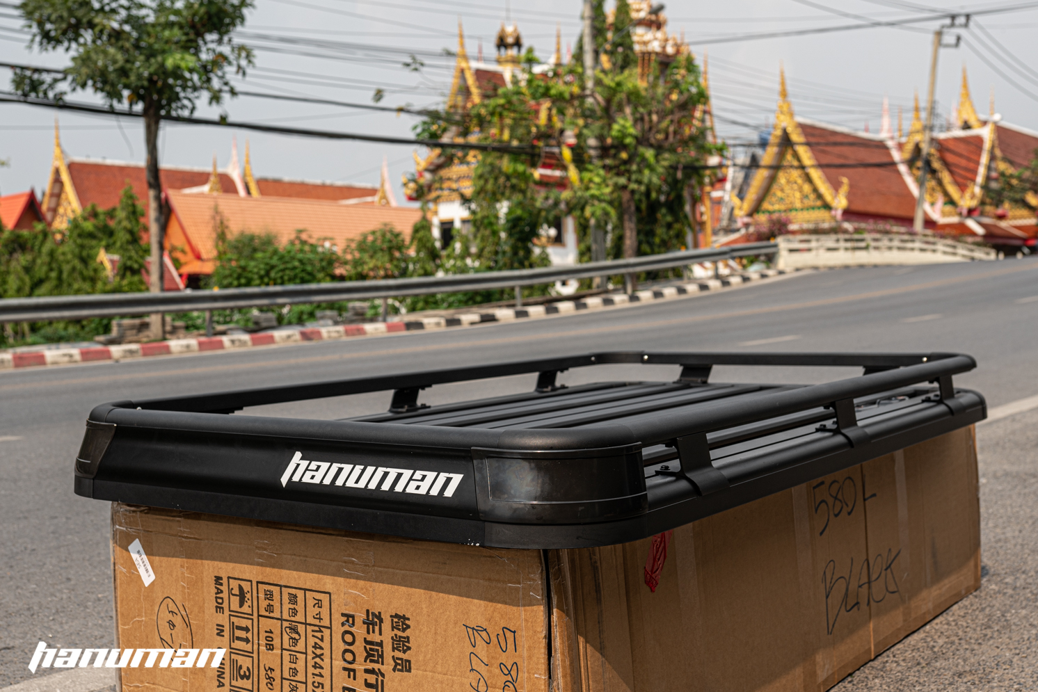 แร็คหลังคา 𝗛𝗔𝗡𝗨𝗠𝗔𝗡 𝗥𝗢𝗢𝗙 𝗧𝗥𝗔𝗬 (𝗕𝗔𝗦𝗞𝗘𝗧) วัสดุอลูมิเนียม มีไซส์ S, M, L ที่เก็บกระเป๋าเดิน