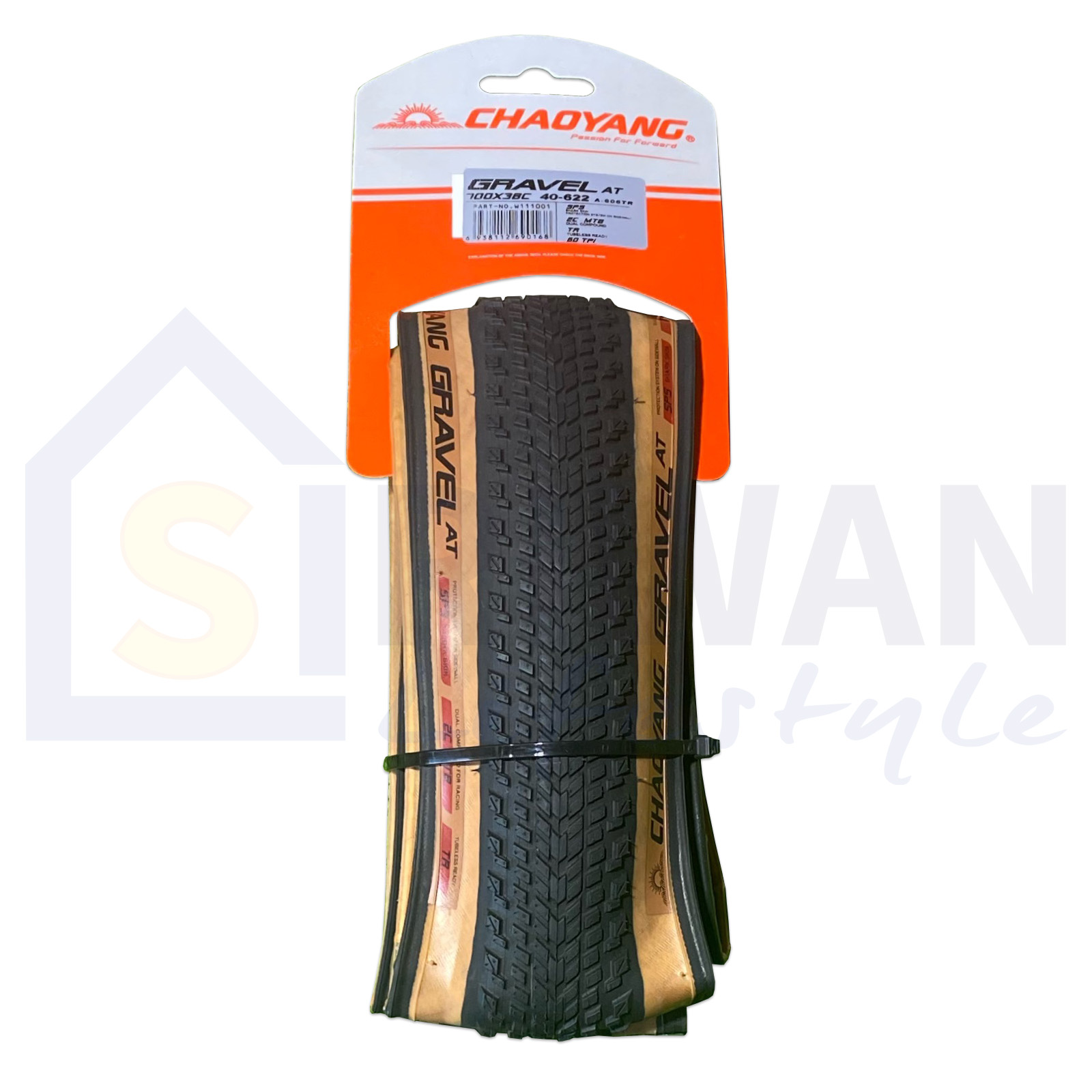 CHAOYANG Gravel MT 700x38c Tan Wall | Premium Foldable Gravel Bike Tire | Classic Style Meets Modern Performance