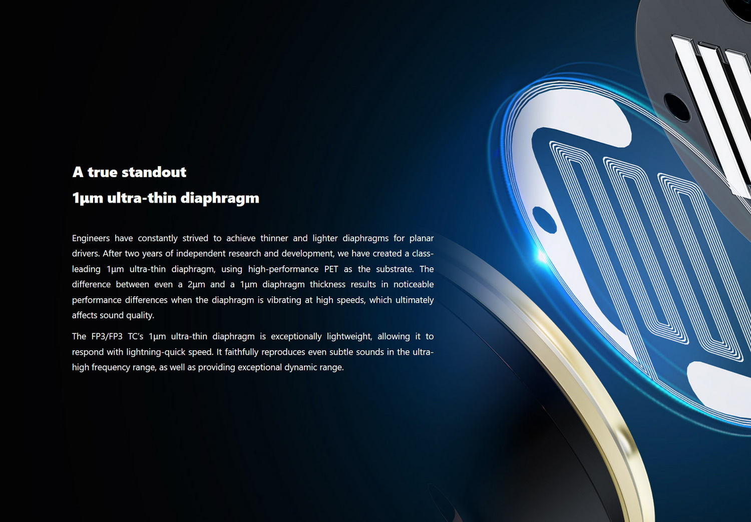 FiiO FP3 หูฟัง IEMs ไดรเวอร์ Planar 14.5 มม. รุ่นที่สองที่พัฒนาขึ้นเอง ประกันศูนย์ไทย