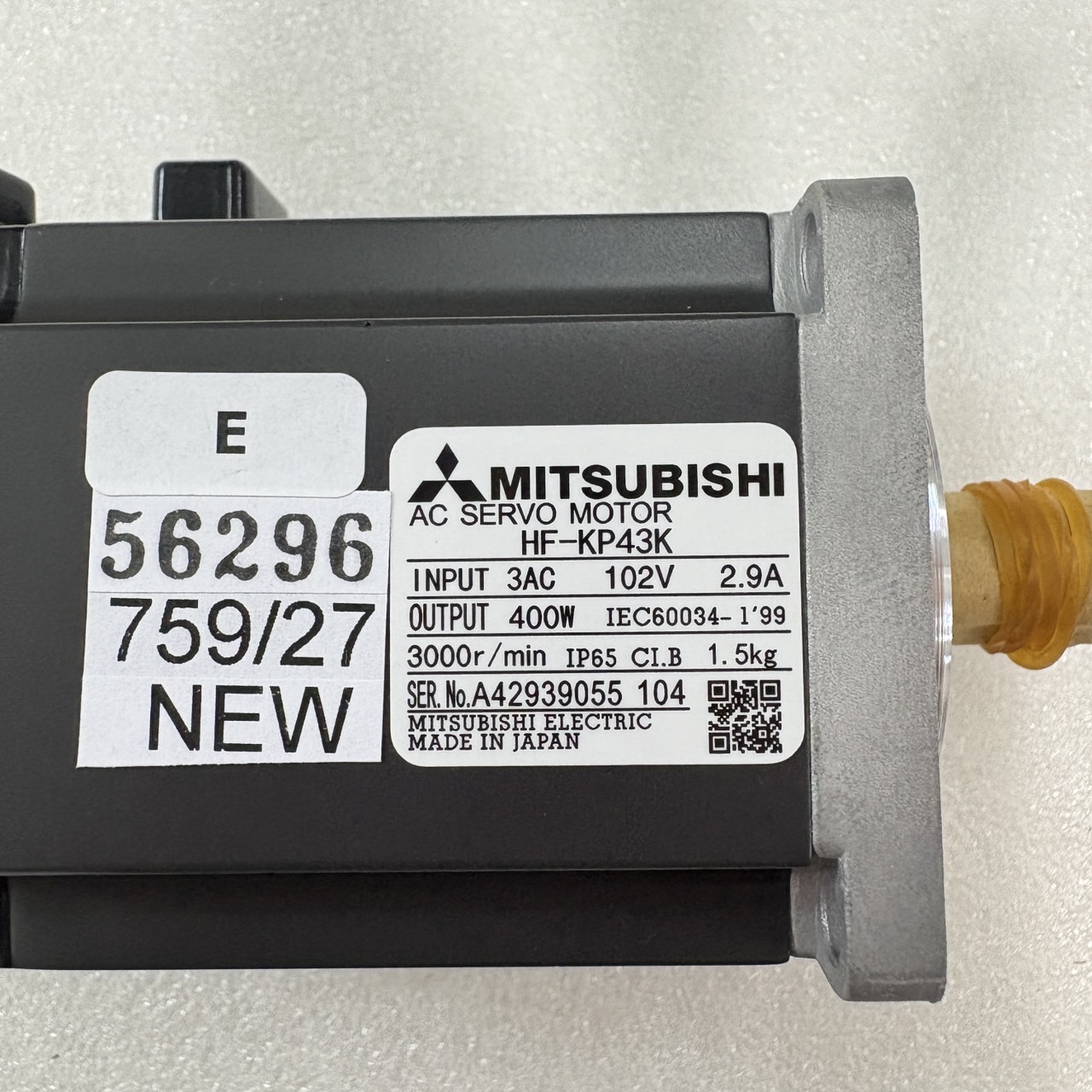 HF-KP43K SERVO MOTOR " MITSUBISHI "
