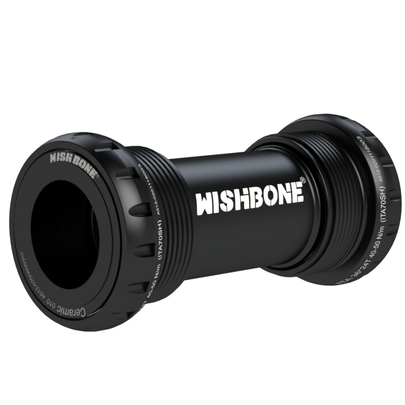 กะโหลก WISHBONE ITALIAN 70mm Ceramic Bottom Bracket | Shimano HT2 / SRAM GXP / DUB Compatible | น้ำหนักเบา 99–113 กรัม | รองรับ Road, Triathlon, Track