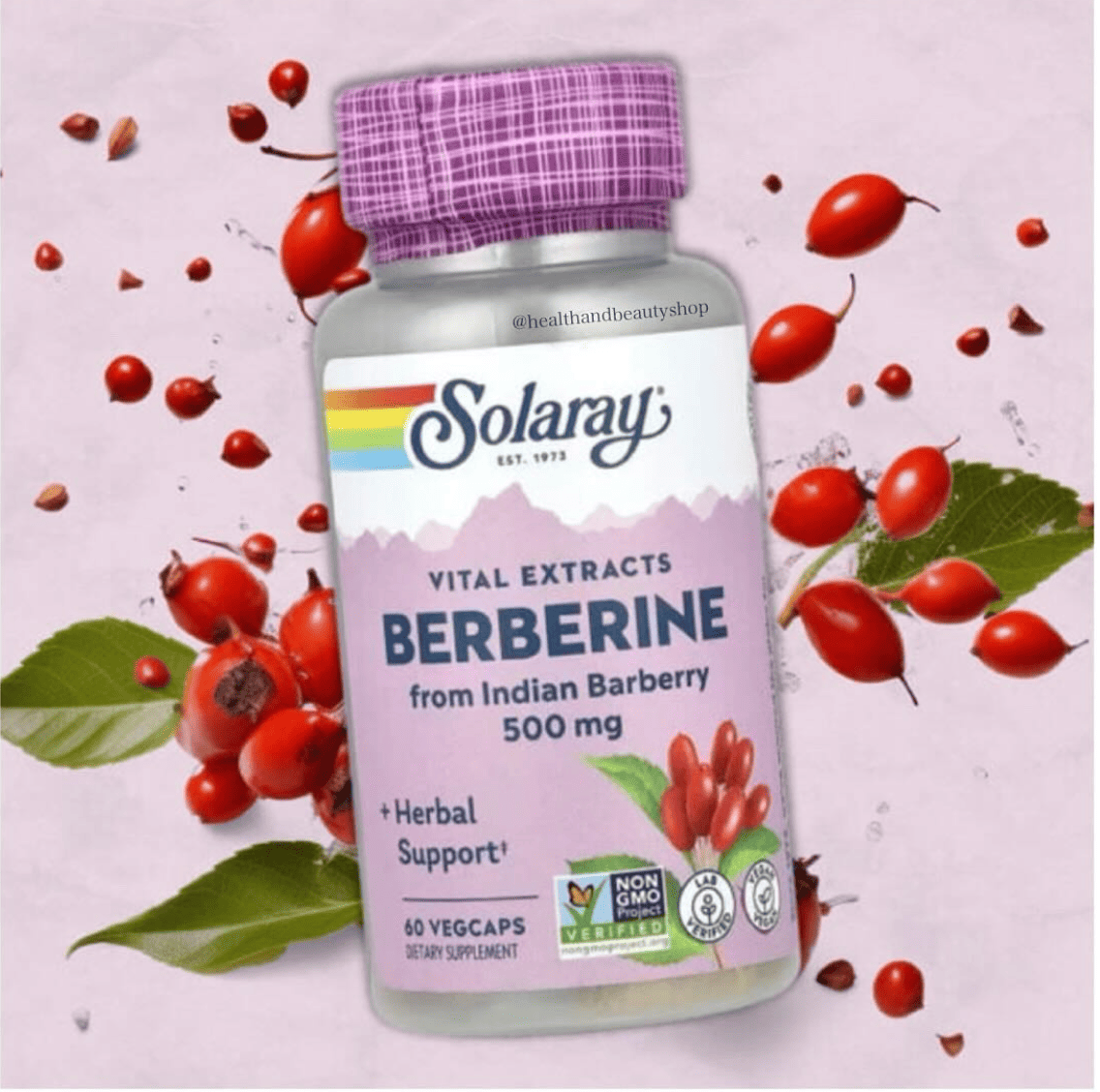 Solaray, Berberine Vital Extracts 500 mg 60 VegCaps