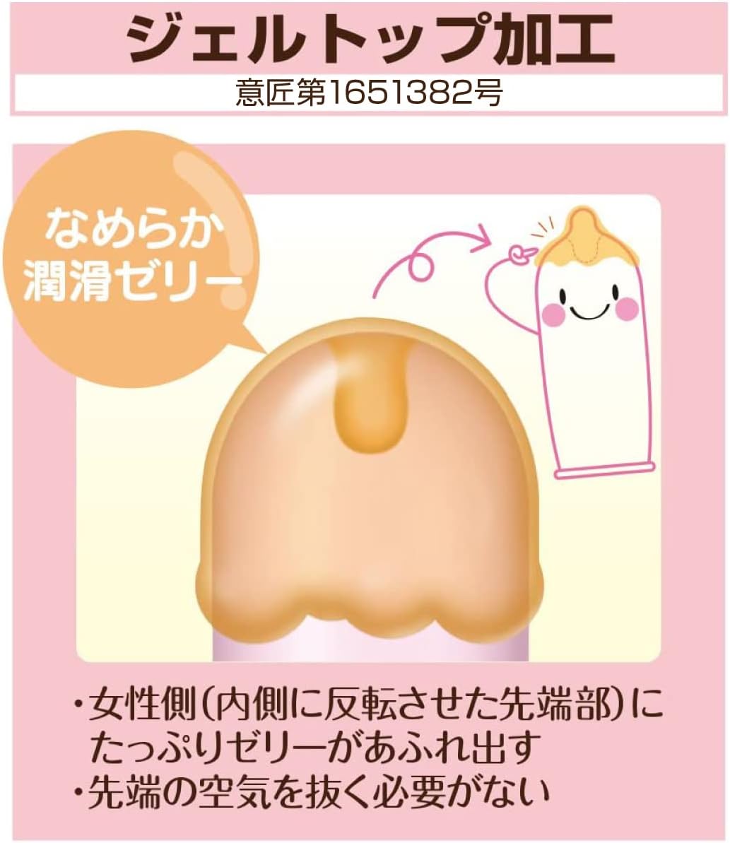 ถุงยางอนามัย JEX Glamorous Butterfly Hot แบบอุ่น/ผิวเรียบ ขนาด 52 มม.1 กล่อง 6 ชิ้น