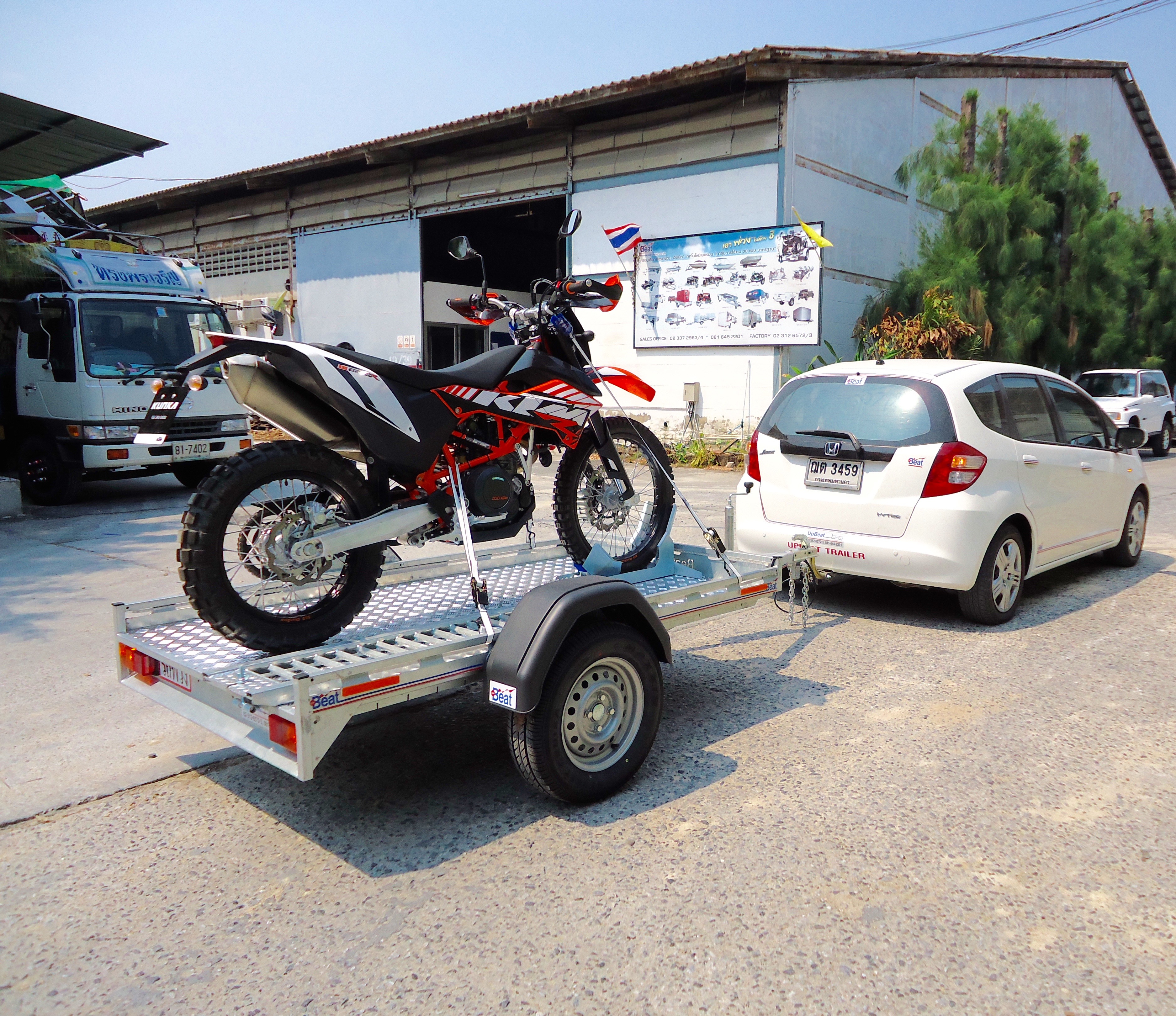 รถพ่วง อัพบีท UPBEAT Dirt Bike JR. BIKE rail motorcycle trailer (ได้ทั้งจักรยานและมอเตอร์ไซค์)