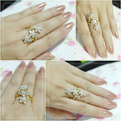 BR609+Wow 3 big flowers+++ แหวนเพชร cz หรูหรามากๆๆ สวยสุดๆ หากชอบแหวนอลังการ แบบRight Hand Ring ต้องไม่พลาด ใส่แล้วสวยเต็มนิ้วเลยค่ะ