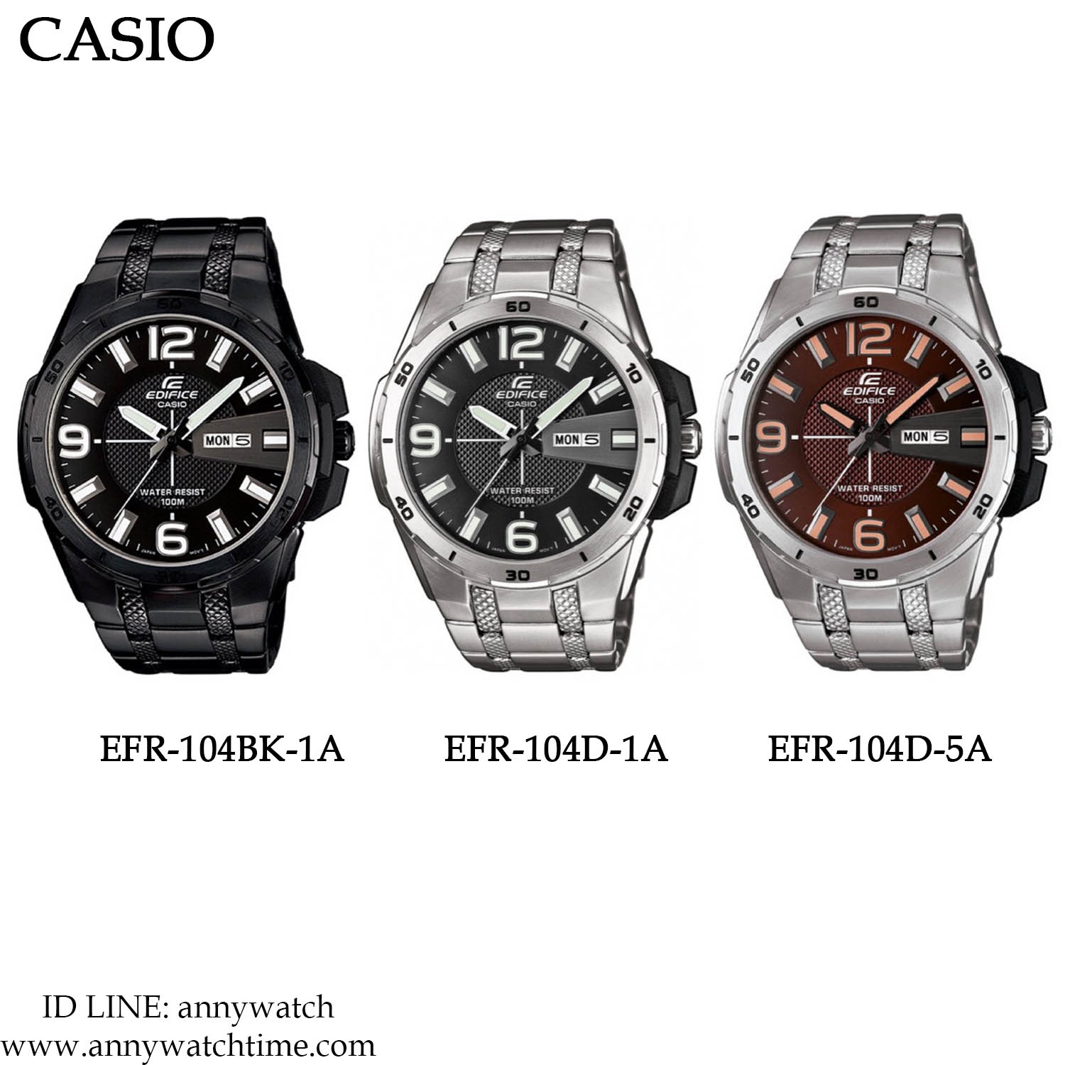 EDIFICE EFR-104BK-1A