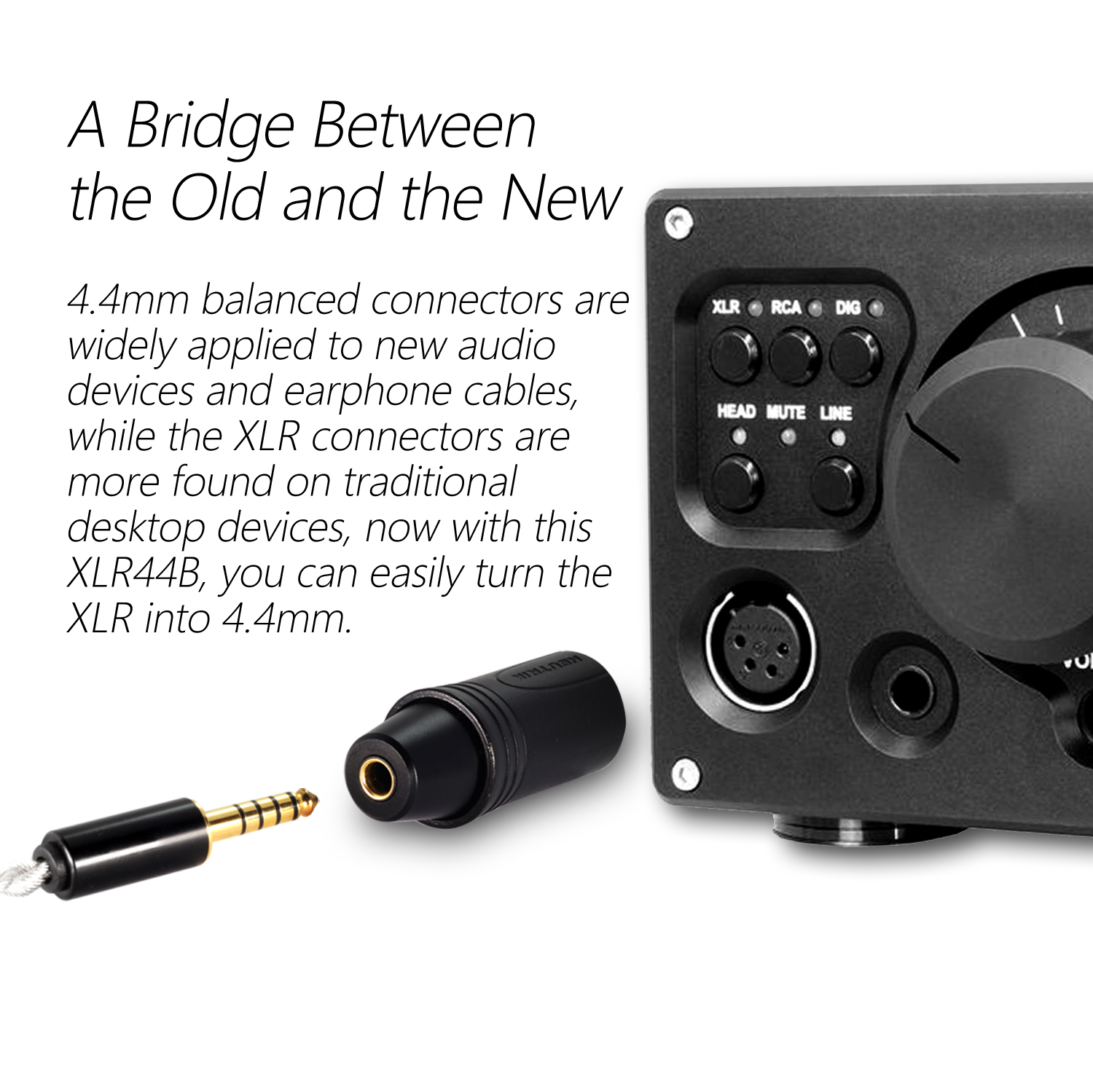 ขาย DD XLR44B อะแดปเตอร์แปลง XLR 4Pin เป็น 4.4mm Balanced