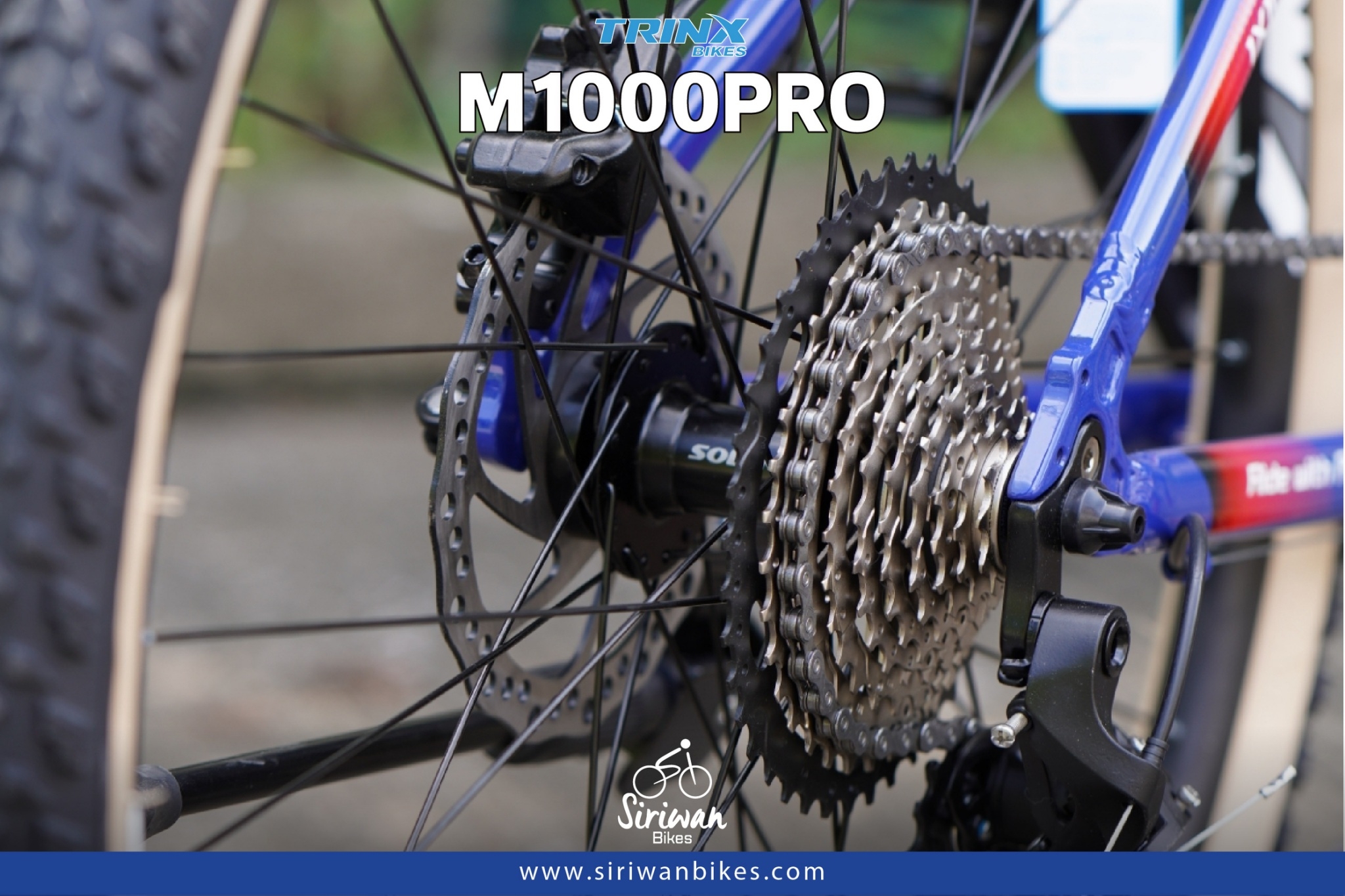 จักรยานเสือภูเขา TrinX M1000Pro เฟรมอลู 29er LTWOO 1*10 สปีด ดิสน้ำมัน, TRINX MY2023