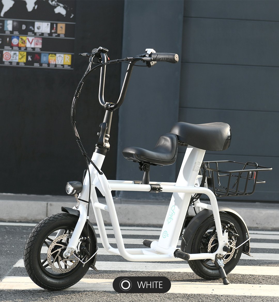 จักรยานไฟฟ้า FIIDO Q1 ล้อ 12 นิ้ว | พับได้ | มอเตอร์ 250W | แบตเตอรี่ลิเธียม 36V 10Ah | รองรับน้ำหนัก 150 กก. | สีขาว, แดง, เขียว, เทา