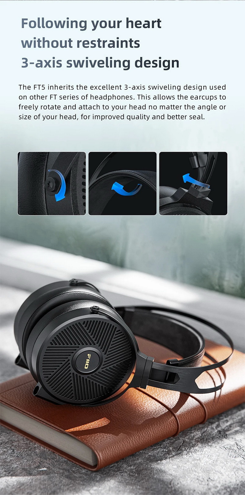 FiiO FT5 หูฟัง Headphones ไดรเวอร์ Planar 90 mm รองรับ Hi-Res ประกันศูนย์ไทย
