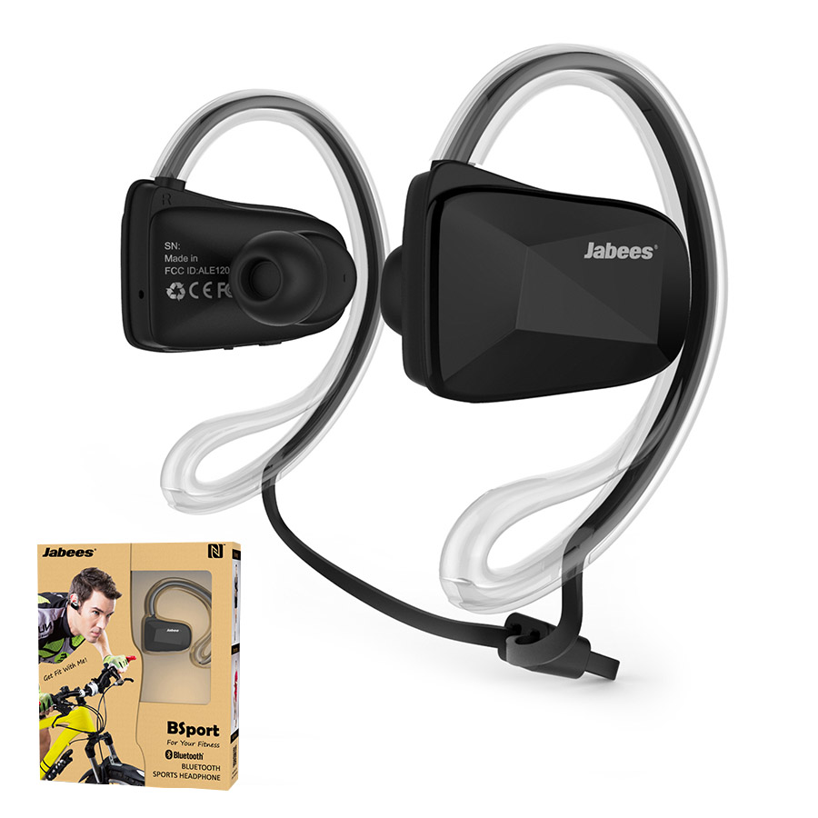 Jabees Bsport Bluetooth หูฟังบลูทูธออกกำลังกาย Sport ยอดนิยมเหมาะใช้เล่น Fitness ใช้งานใส่กระชับแบบคล้องหู กันเหงื่อและละอองน้ำ