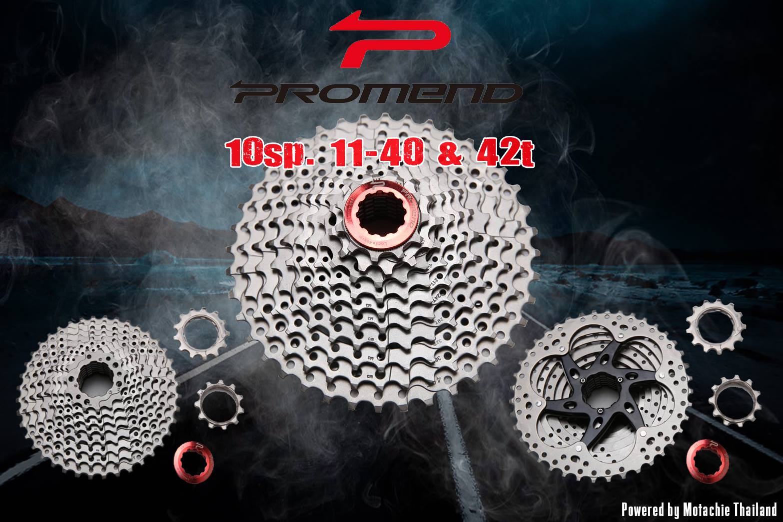 สเตอร์ Promend 10sp.Cassette 11-42T ,CS-M10XL-42T