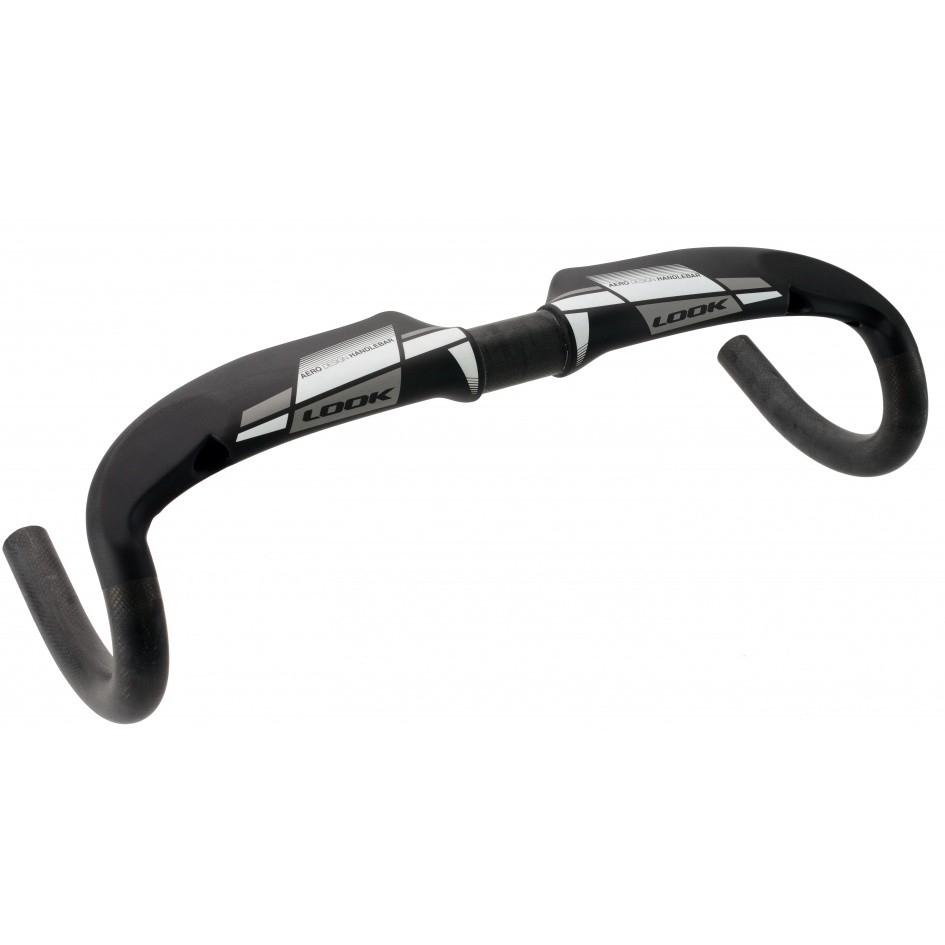แฮนด์หมอบ Look ADH Aero Carbon Handlebar, Aero design, 40cm (9247) 31.8x42mm Silver/White, (00009248)