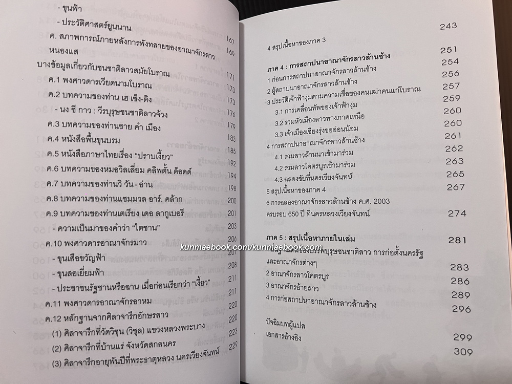 ความเป็นมาของชนชาติลาว เล่ม 1 : การตั้งถิ่นฐานและการสถาปนาอาณาจักร โดย บุนมี เทบสีเมือง / ไผท ภูธา แปล
