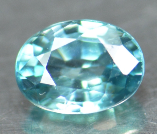 เพทายสีฟ้าน้ำทะเล (Zircon) 1.30 กะรัต (0552)