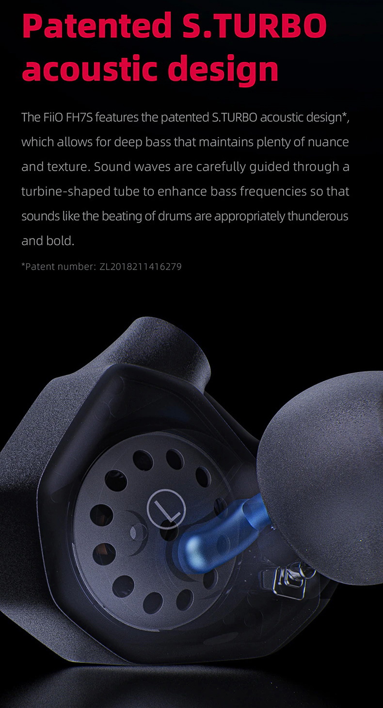 FiiO FH7S หูฟังแบบ 4BA Knowles และ 1Dynamic ขนาด13.6mm รองรับ Hires ประกันศูนย์ไทย